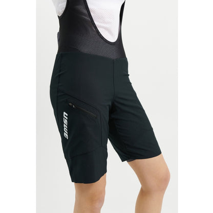 Short USWE HYBRID MTB Damen Schwarz