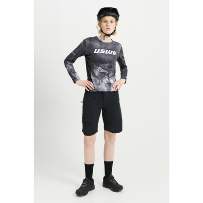 USWE LUFTIG MTB Langarmtrikot Damen Schwarz