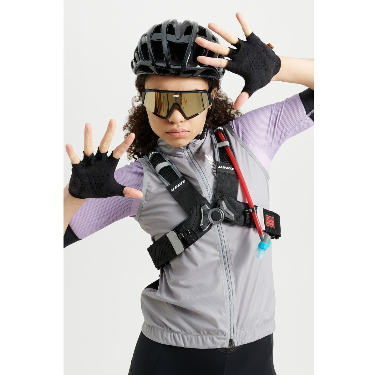 Uswe WIND GRAVEL Weste Frau Schwarz