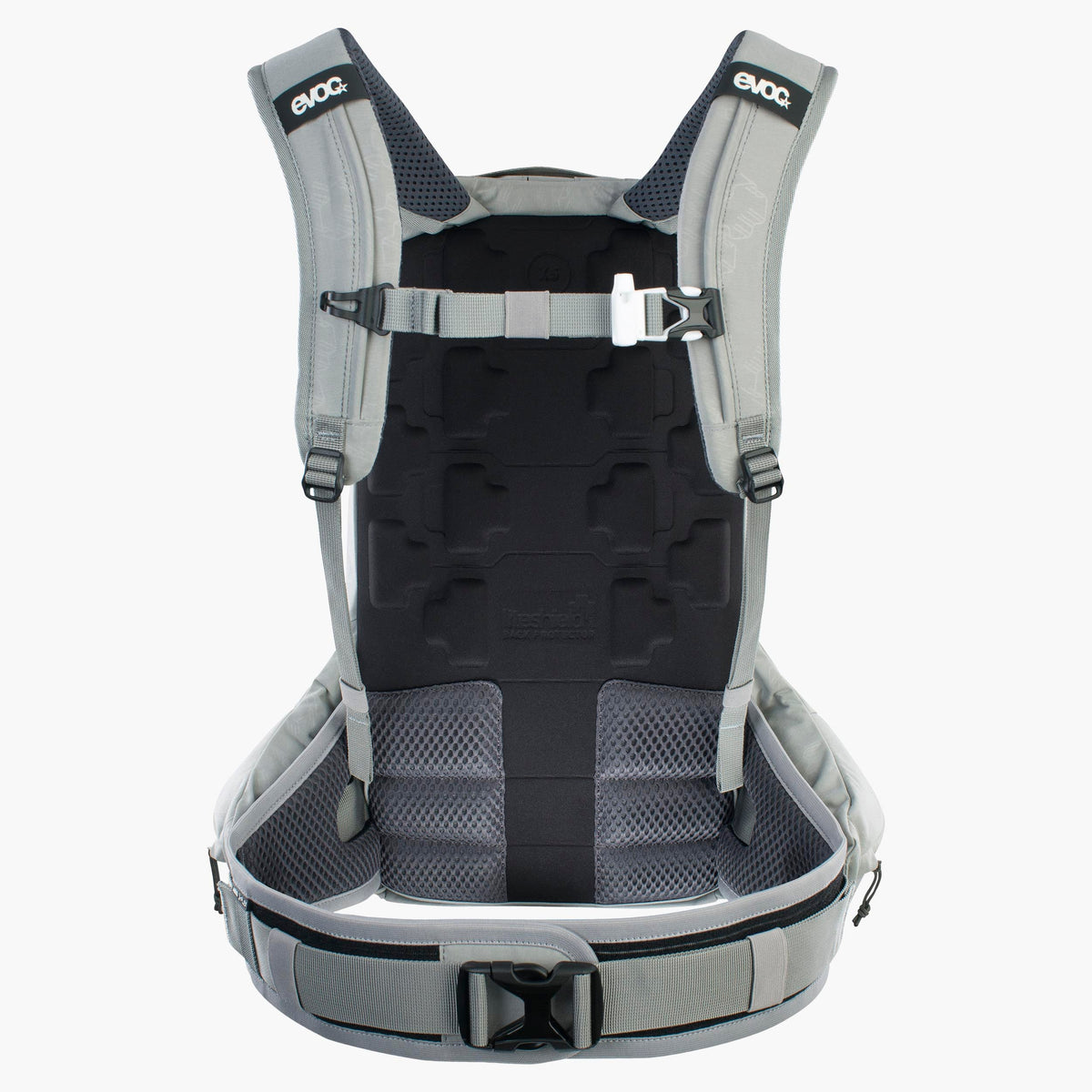 EVOC TRAIL PRO SF 12L Rucksack mit Rückenprotektor Grau – Ansicht 2