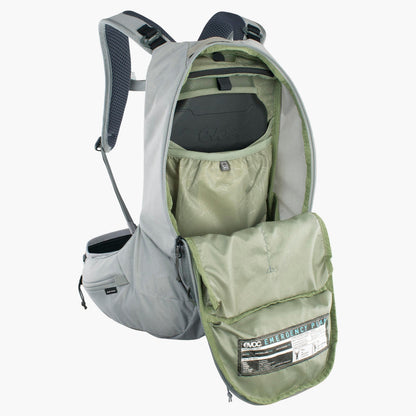 EVOC TRAIL PRO SF 12L Rucksack mit Rückenprotektor Grau – Ansicht 6