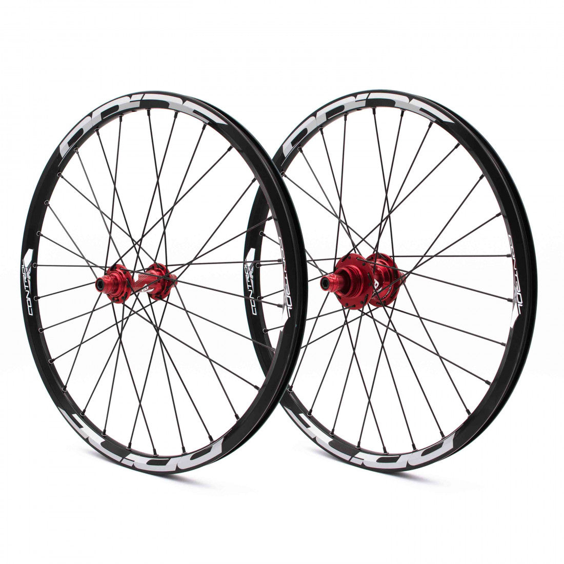 Laufradsatz PRIDE 20" (451mm) Control V1 Disc Achsen 10/15mm Rot