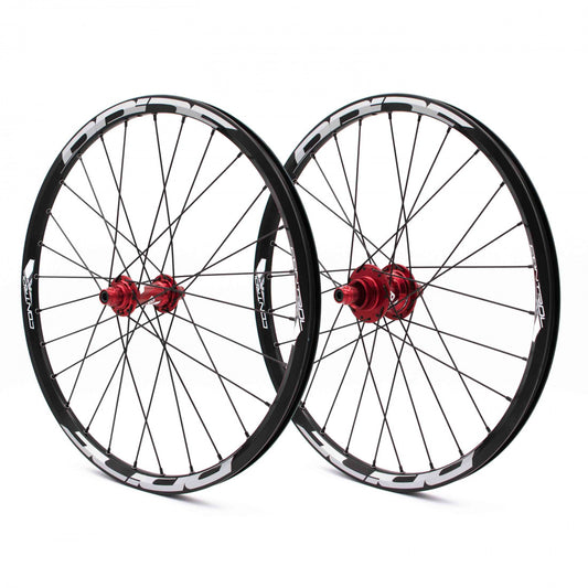 Laufradsatz PRIDE 20" (451mm) Control V1 Disc Achsen 10/15mm Rot