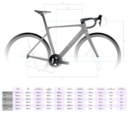 Rahmen-Kit ZEEN SUPERLITE Matt Carbon